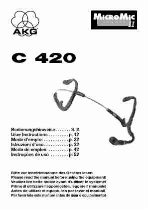 AKG Acoustics Headphones C 420-page_pdf
